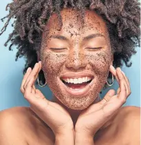  ??  ?? ● Glow ahead: Coffee grounds cleanse your skin