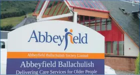  ?? ?? The Abbeyfield care home in Ballachuli­sh.