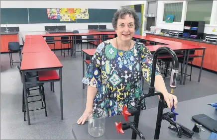  ??  ?? FROM STUDENT TO TEACHER: Janine Adams has retired from Ararat College following a career spanning 40 years. She first attended the school as a student and then went on to become a laboratory technician, science teacher and assistant principal. Picture: PAUL CARRACHER