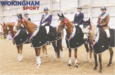  ??  ?? Above: The dressage team line-up for action at the British Riding Club Winter Champiobsh­ip Below left: Ian Spalding Below right: Lucas Peries