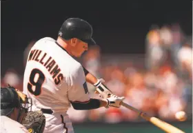  ?? Michael Macor / The Chronicle 1994 ?? Matt Williams blossomed with the Giants in the early 1990s. In 1994, he hit 43 home runs in 112 games before that season ended with the players’ strike.