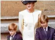  ?? Foto: dpa ?? Prinzessin Diana mit Harry und William (rechts) im Jahr 1992.