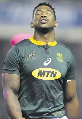  ?? Picture: Gallo Images ?? UNDER SCRUTINY. Springbok captain Siya Kolisi could be in hot water over an alleged headbutt during their 26-20 win over Scotland on Saturday.