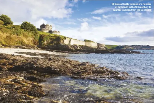  ??  ?? St Mawes Castle was one of a number of forts built in the 16th century to counter invasion from the Continent