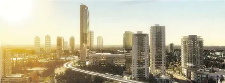  ??  ?? The 52-storey Century Group tower will be an icon as Surrey’s tallest tower, making a dramatic addition to the city’s skyline.