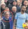  ??  ?? Sterling is abused by fans at Stamford Bridge