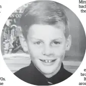  ??  ?? Bill English as a St Thomas’ School pupil.