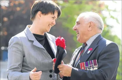  ?? Steve Macdougall.
Picture: ?? Scottish Conservati­ve leader Ruth Davidson with Major Ronnie Proctor during her visit to Balhousie Castle in Perth.