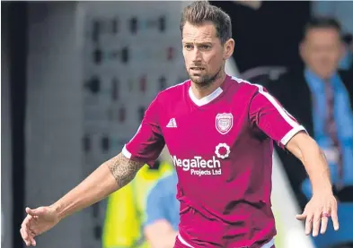  ?? Picture: SNS. ?? Gavin Swankie is doubtful for Forfar’s visit. Arbroath could be without five players.