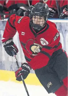  ?? STEVE RUSSELL TORONTO STAR FILE PHOTO ?? Michael Misa, who will be selected No. 1 in the Ontario Hockey League draft Friday, was granted exceptiona­l player status by Hockey Canada.