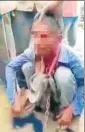  ??  ?? The male victim (face blurred to protect identity) being tortured by unidentifi­ed people. VIDEO GRAB