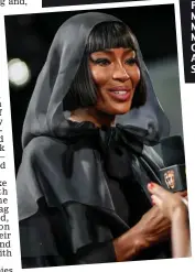  ?? ?? Stylish: Naomi at the BAFTAS