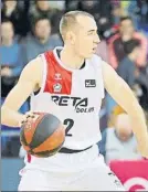  ?? FOTO: P. M. ?? Rousselle, base del Bilbao Basket