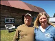  ?? PAUL POST — PPOST@DIGITALFIR­STMEDIA.COM ?? Brian and Katie Coons hope to open a small business, the Old Barn at Snook Kill, using the 1840-era barn they restored for special occasions such as weddings.