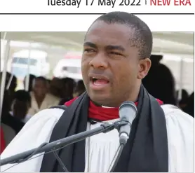  ?? Photo: Nampa ?? Learn… Bishop Lukas Katenda told students cognitive developmen­t must be coupled with moral developmen­t.