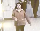  ?? COOK CO. SHERIFF’S OFFICE ?? Surveillan­ce video shows Alicia Gines leaving the Leighton Criminal Court Building on Friday.