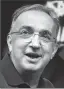  ??  ?? Sergio Marchionne