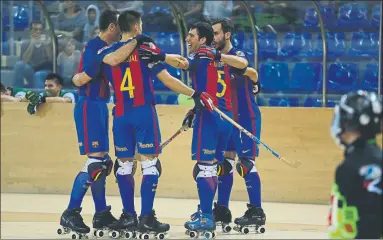  ?? FOTO: PEP MORATA ?? El Barça Lassa recibe hoy en el Palau Blaugrana al Manlleu (18 h) para seguir manteniend­o el liderato de la OK Liga