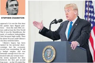  ?? /MANDEL ?? Photo-op: President Donald Trump’s Republican Party lost the House, but retained the Senate on Tuesday, which means the House is likely to see a greater level of sanity in debates about health care, immigratio­n, gun control and other domestic issues.