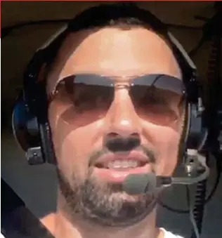  ??  ?? Provocatio­n: Sam Walker posted film of himself flying home by helicopter