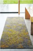  ??  ?? STEPEVI Above: One of Turkish rug maker Stepevi’s rugs, combining traditiona­l rug making with new technology. This Blossom pattern is inspired by spring buds.