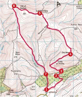  ?? ?? PATH LESS TRAVELLED: The circuit covers quiet glens north of Forfar.