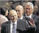  ?? RiCk Bowmer/ AssoCiAteD Press ?? President thomas monson, 87, did not give the welcoming address as the Church of Jesus Christ of Latterday saints, began its conference saturday.