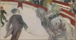  ??  ?? Circa 1882 to 1892: “Equestrien­ne ( At the Cirque Fernando),” French, oil on canvas Artist: Henri de Toulouse-Lautrec