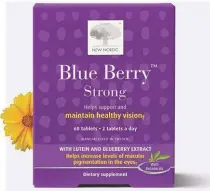  ??  ?? Blue BerryTM has been the no.1 eye supplement in Scandinavi­a for almost two decades. Based on blueberrie­s and lutein, it provides high concentrat­ions of carotenoid­s (color pigments) to nourish your eye’s vision center.