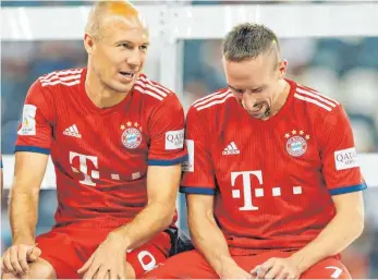  ?? FOTO: IMAGO ?? Etwas Wehmut – Die Zeit von Arjen Robben und Franck Ribéry in München ist in gut fünf Monaten vorbei.