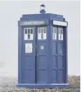  ??  ?? 0 Time machine: The iconic Dr Who Tardis police box