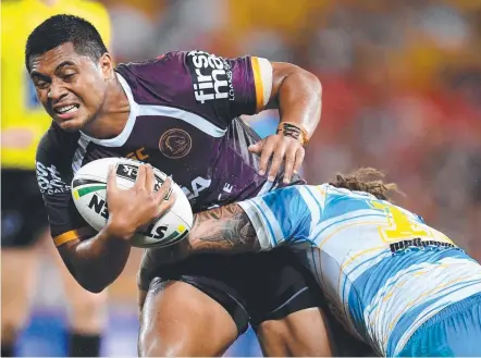  ?? Picture: AAP ?? Anthony Milford has struggled in the No.6 jumper for the Broncos so far this season.