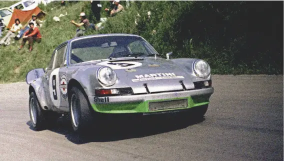  ??  ?? Above: 1973 Targa Florio and Leo Kinnunen and Claude Haldi finished third overall sharing a 911 Carrera RSR 2.8