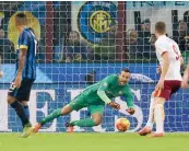  ?? GETTI I. ?? Samir Handanovic è stato protagonis­ta: qui para su Salah