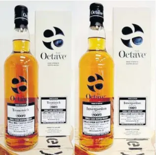  ?? ?? Duncan Taylor Octave whiskies are an experience not to be missed.