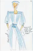  ??  ?? DEMURE Striped coat over white dress worn by Diana