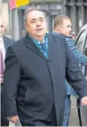  ??  ?? Former first minister Alex Salmond leaving the High Court in Edinburgh.