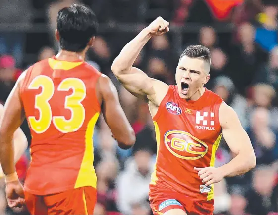  ?? Picture: GETTY IMAGES ?? The Gold Coast Suns will rest Ben Ainsworth from their clash with North Melbourne on Sunday to help him recover from a leg injury