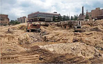  ?? ?? The site of the bunker was bulldozed, filled in and eventually turned into a car park