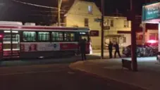  ?? MARKUS GRUPP/YOUTUBE ?? Video shows police shooting at Yatim, 18, on a TTC streetcar in July 2013.