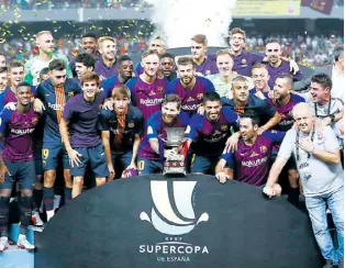  ?? EFE ?? Barcelona logró su primer trofeo del segundo semestre.