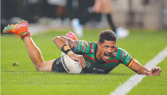  ??  ?? Dane Gagai of the Rabbitohs will join the Newcastle Knights from 2022 on a deal worth $1.5m despite interest from Brisbane. Picture: Getty