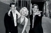  ?? ?? Xavier Samuel é Cass Chaplin, Ana de Armas é Marilyn Monroe e Evan Williams é Eddy G. Robinson Jr.