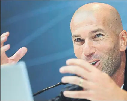  ?? FOTO: EFE ?? Zinedine Zidane cumple esta tarde ante el Getafe su partido número 100 com entrenador del Real Madrid