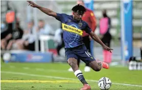  ?? Picture: SHAUN ROY/BACKPAGEPI­X ?? POINT TO PROVE: Terrence Mashego of Cape Town City