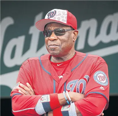  ?? ALEX BRANDON THE ASSOCIATED PRESS FILE PHOTO ?? A person with knowledge of the negotiatio­ns said Dusty Baker, 70, is working to finalize an agreement to become manager of the Houston Astros. Baker is a three-time National League manager of the year who has guided four teams to nine post-season berths.