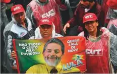  ?? AFP ?? Protests in Sao Paulo. Temer appeared to win a reprieve Sunday when a key coalition partner cancelled a meeting on whether to withdraw support for him.