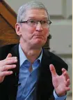  ??  ?? Apple chief executive Tim Cook