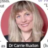  ??  ?? Dr Carrie Ruxton