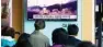  ?? - Reuters ?? MISSILE LAUNCH: People watch a TV broadcasti­ng of a news report on North Korea’s missile launch, at a railway station in Seoul, on Saturday.